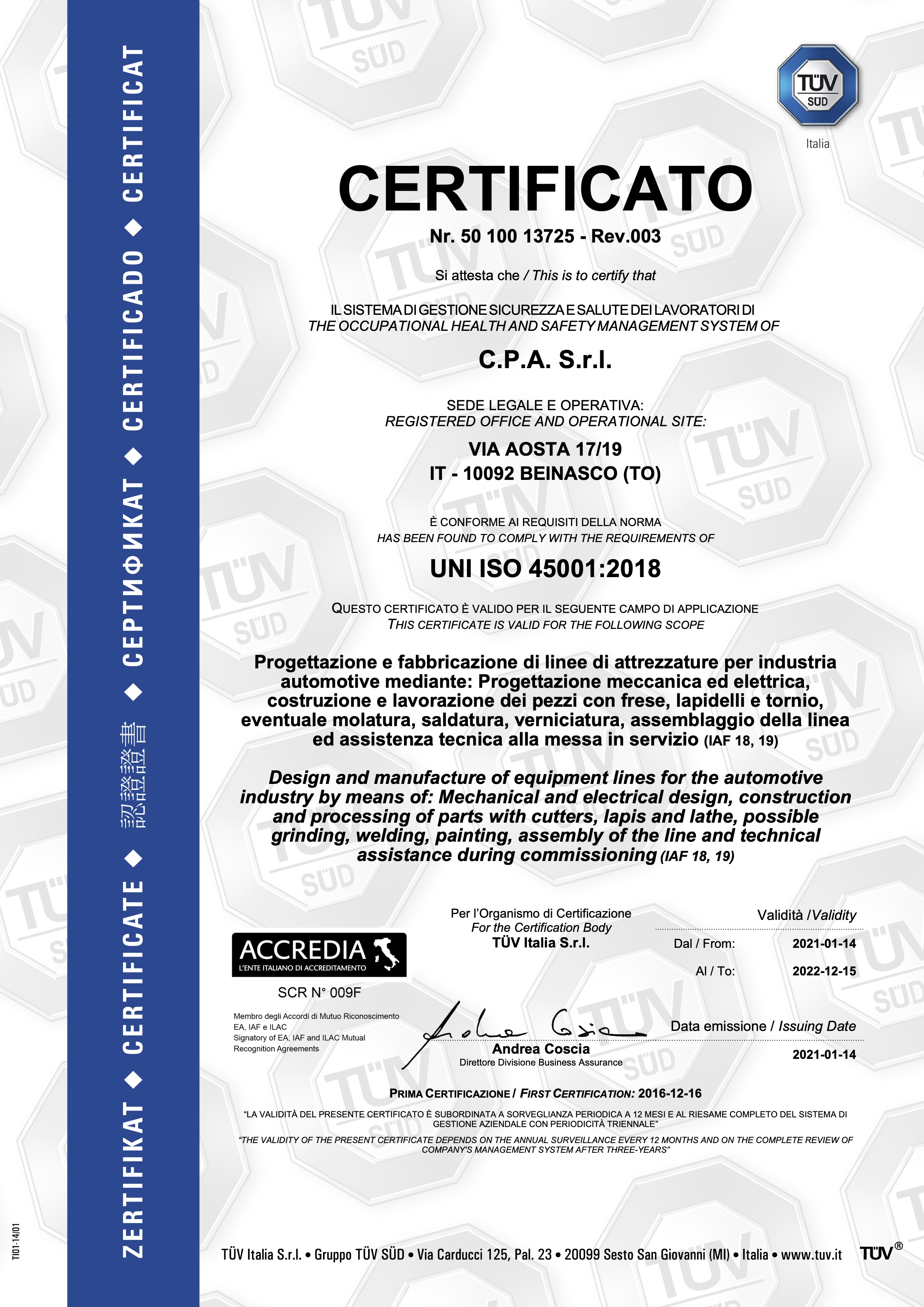 ISO 45001 2018